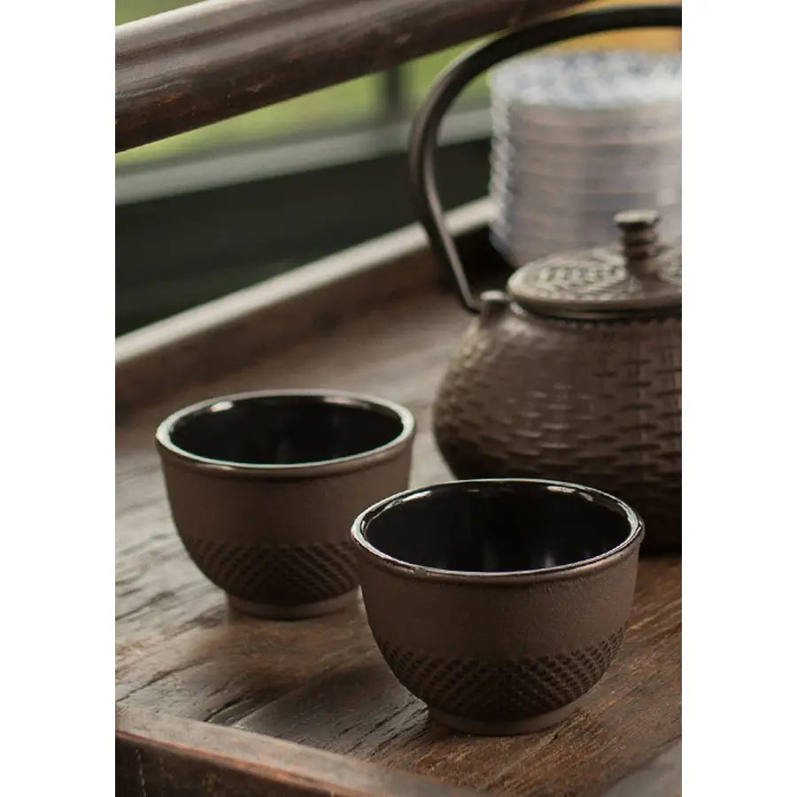 Cast Iron Brown Cup