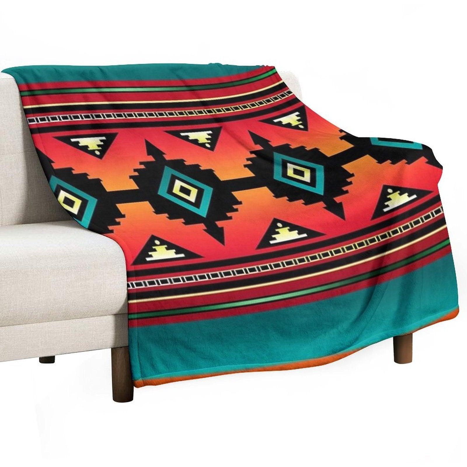 Canyon  Navajo Throw Blanket