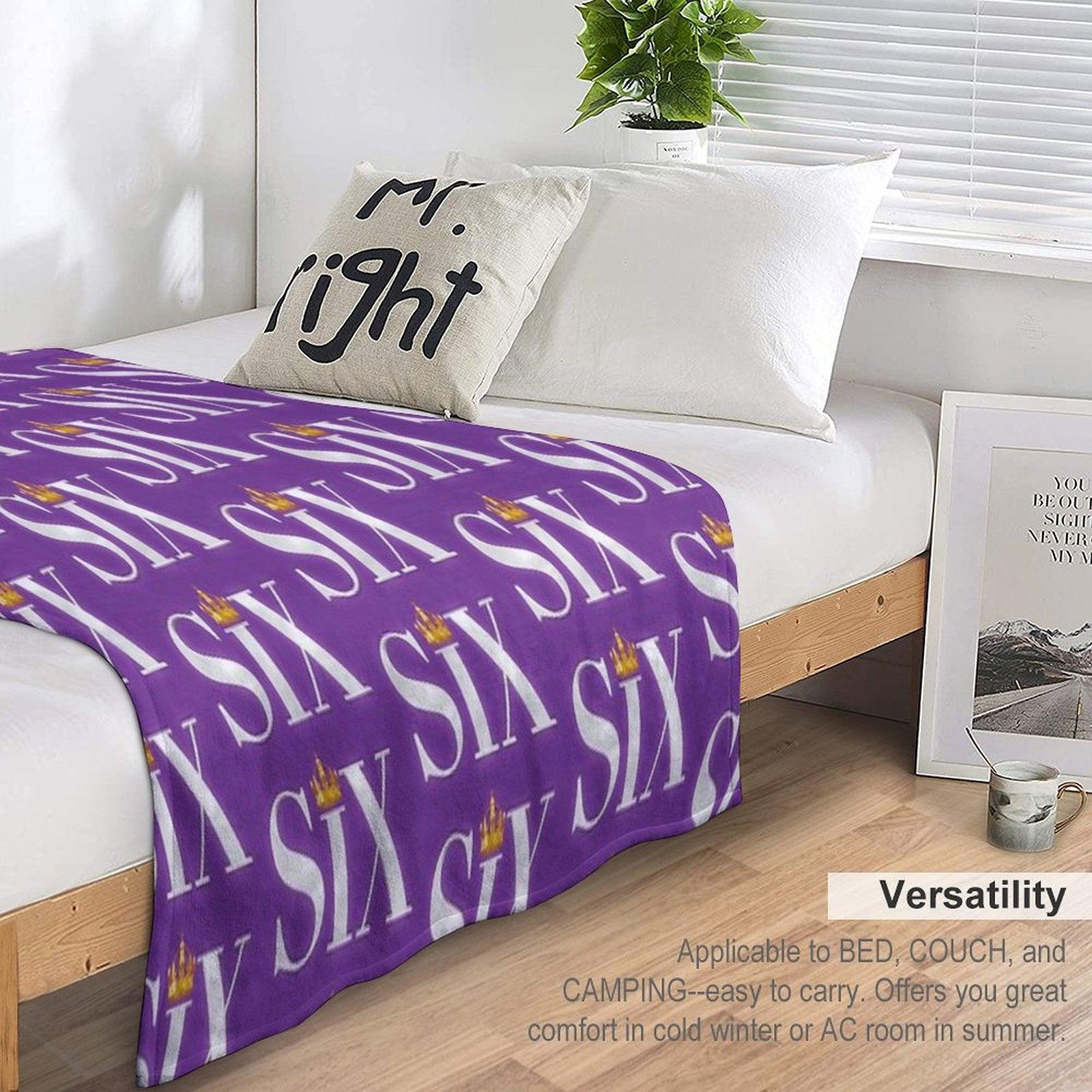 Six The Musical Logo Throw Blanket