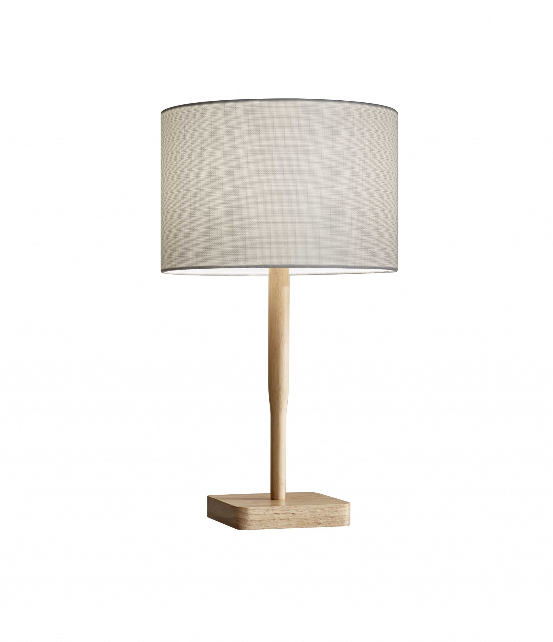 Cozy Cabin Walnut Wood Finish Table Lamp