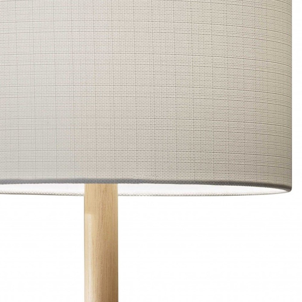 Cozy Cabin Walnut Wood Finish Table Lamp