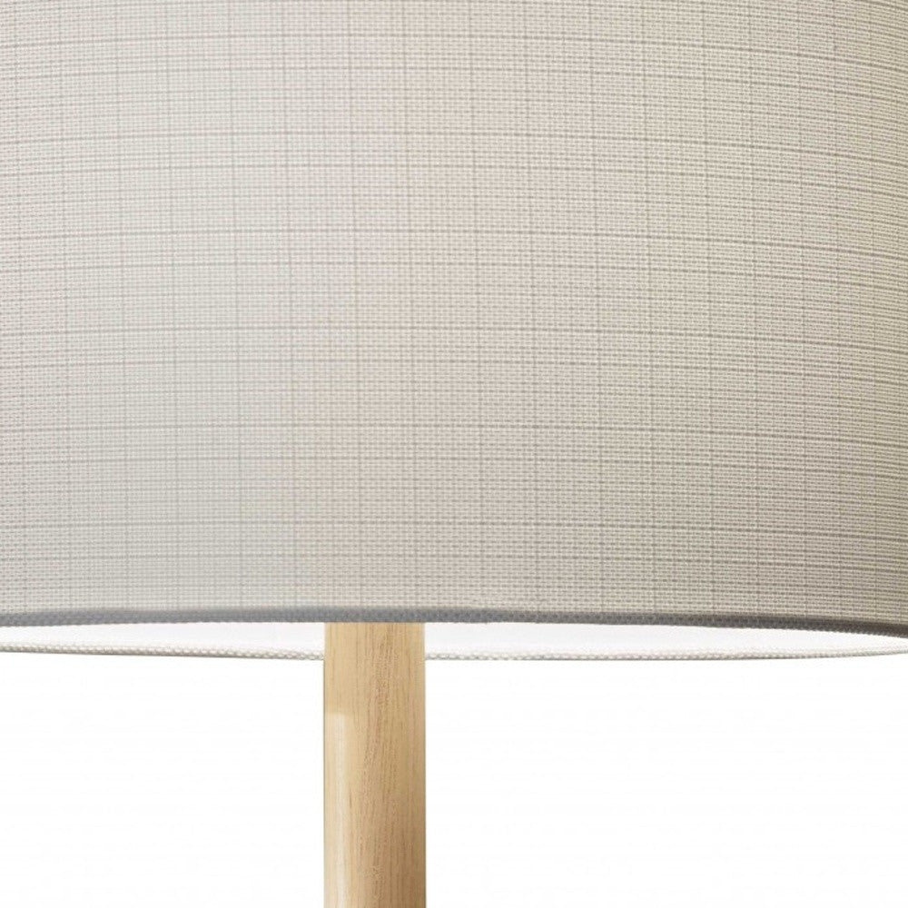 Cozy Cabin Walnut Wood Finish Table Lamp