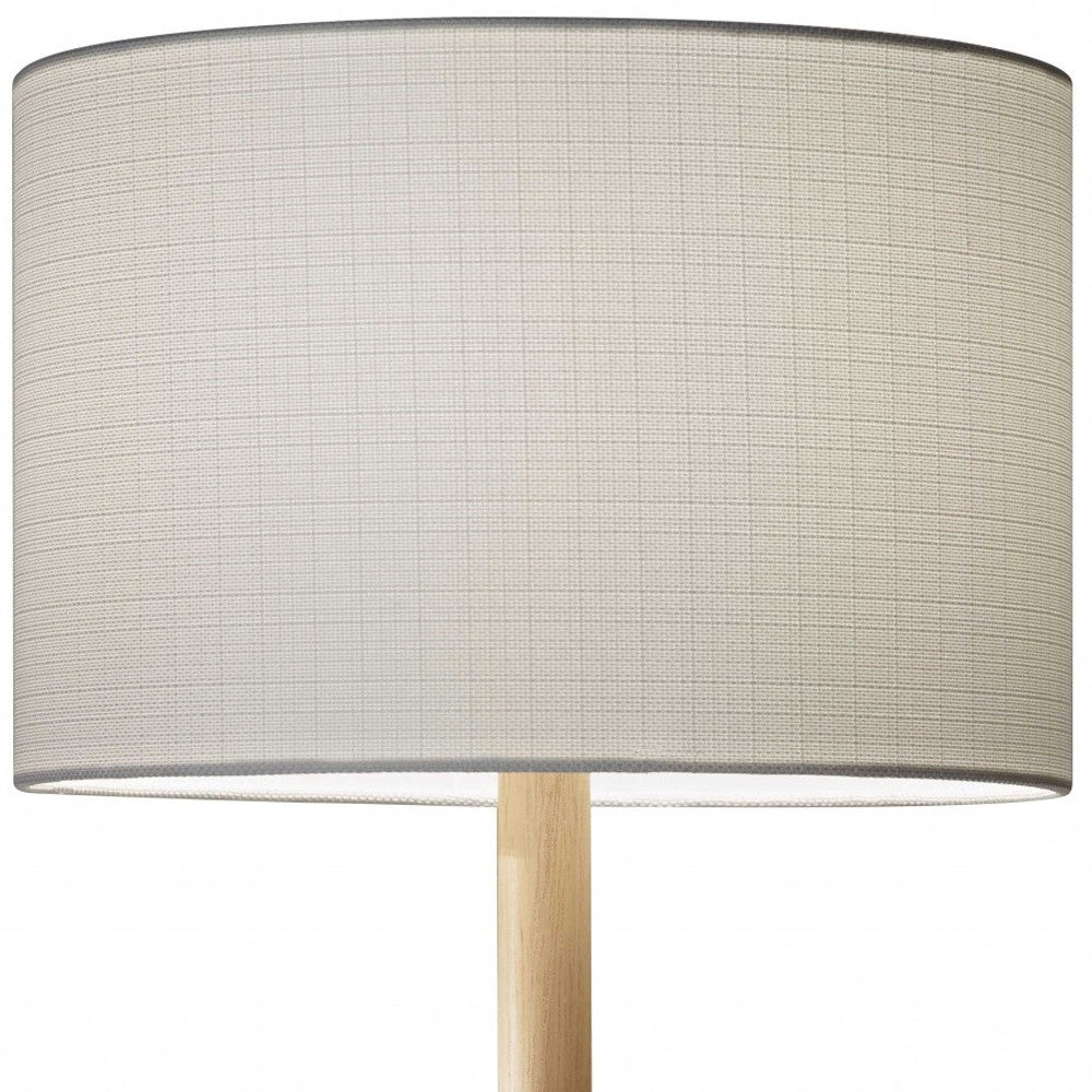 Cozy Cabin Walnut Wood Finish Table Lamp