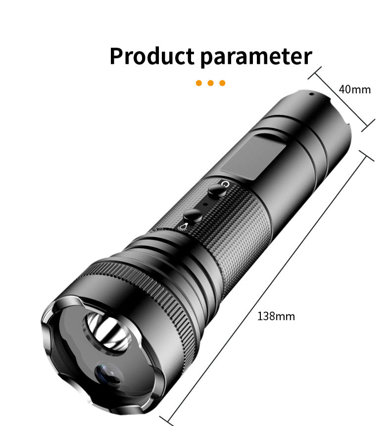 DV4000 Strong Light Flashlight Driving and Cycling Helmet Recorder 120 degree 4K HD Waterproof Camera Guide