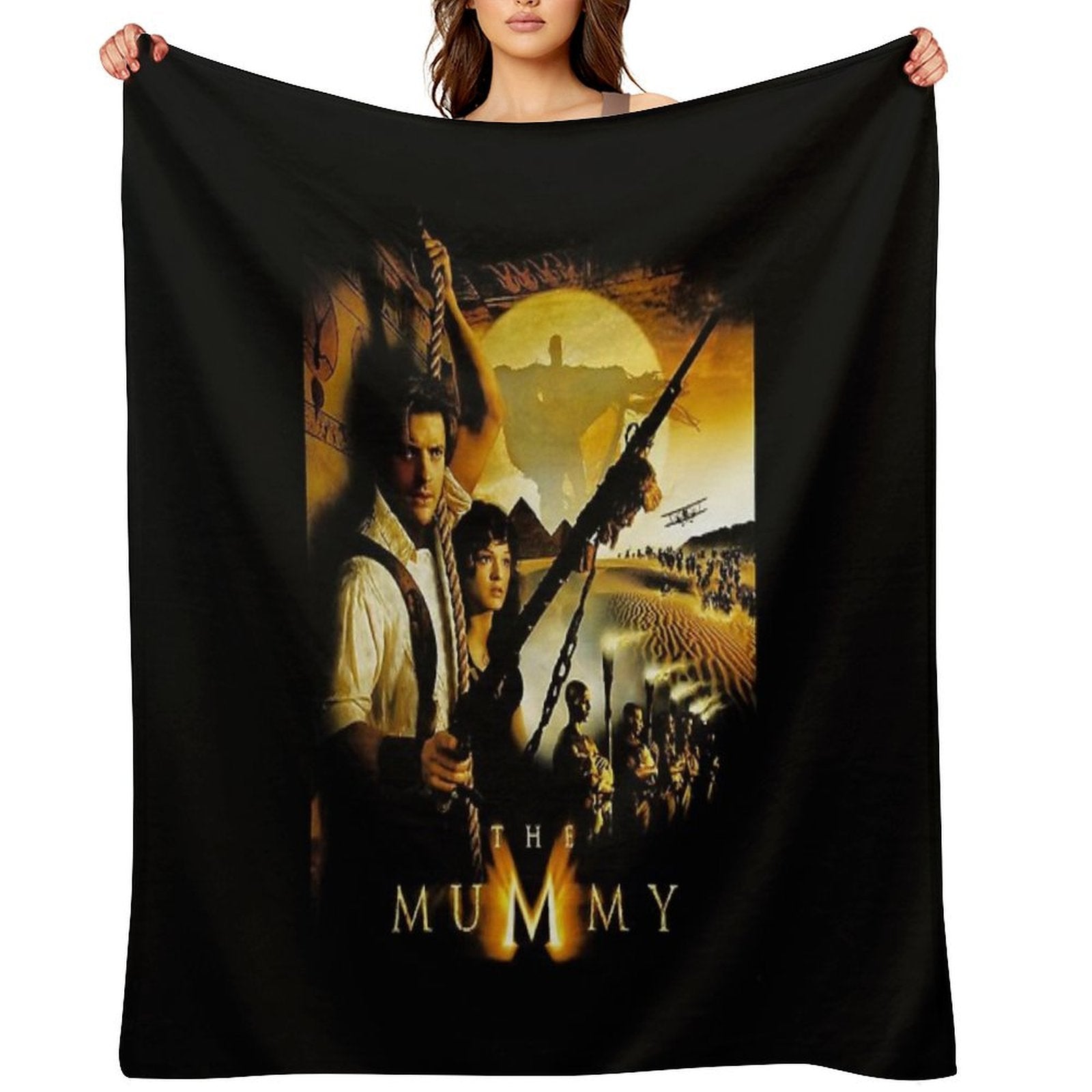 Vintage The Mummy More Like The Daddy Easy Care Throw Blanket