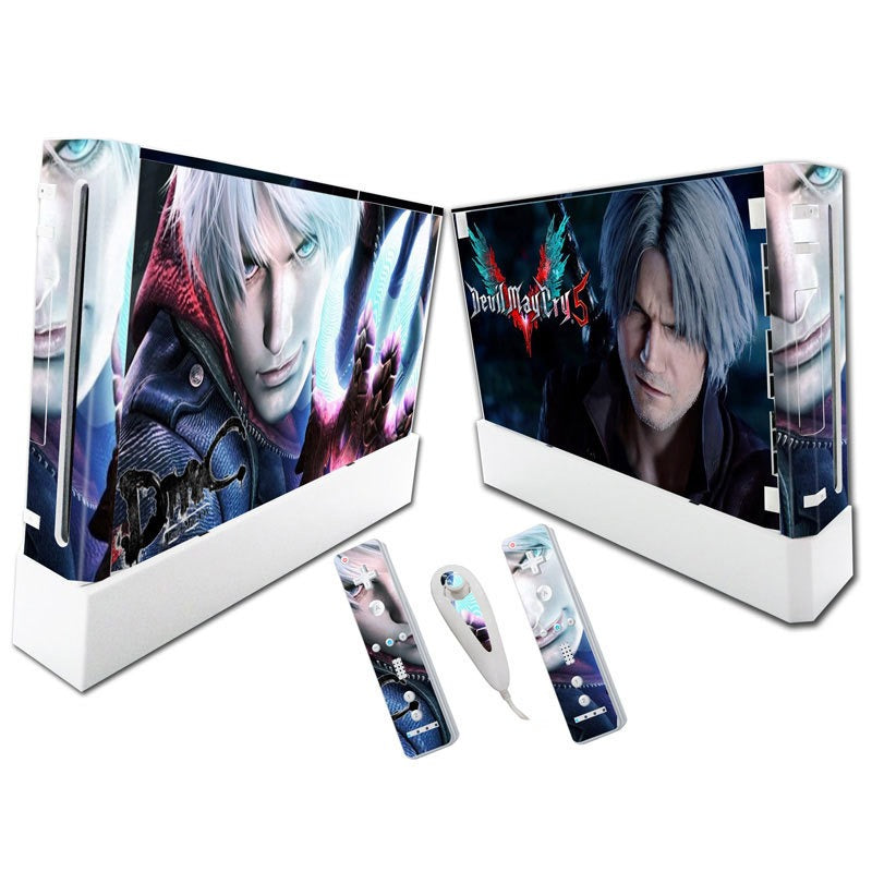 Suitable for WII stickers wii console cartoon protective film Spider-Man Fortress Night multiple styles without leaving glue