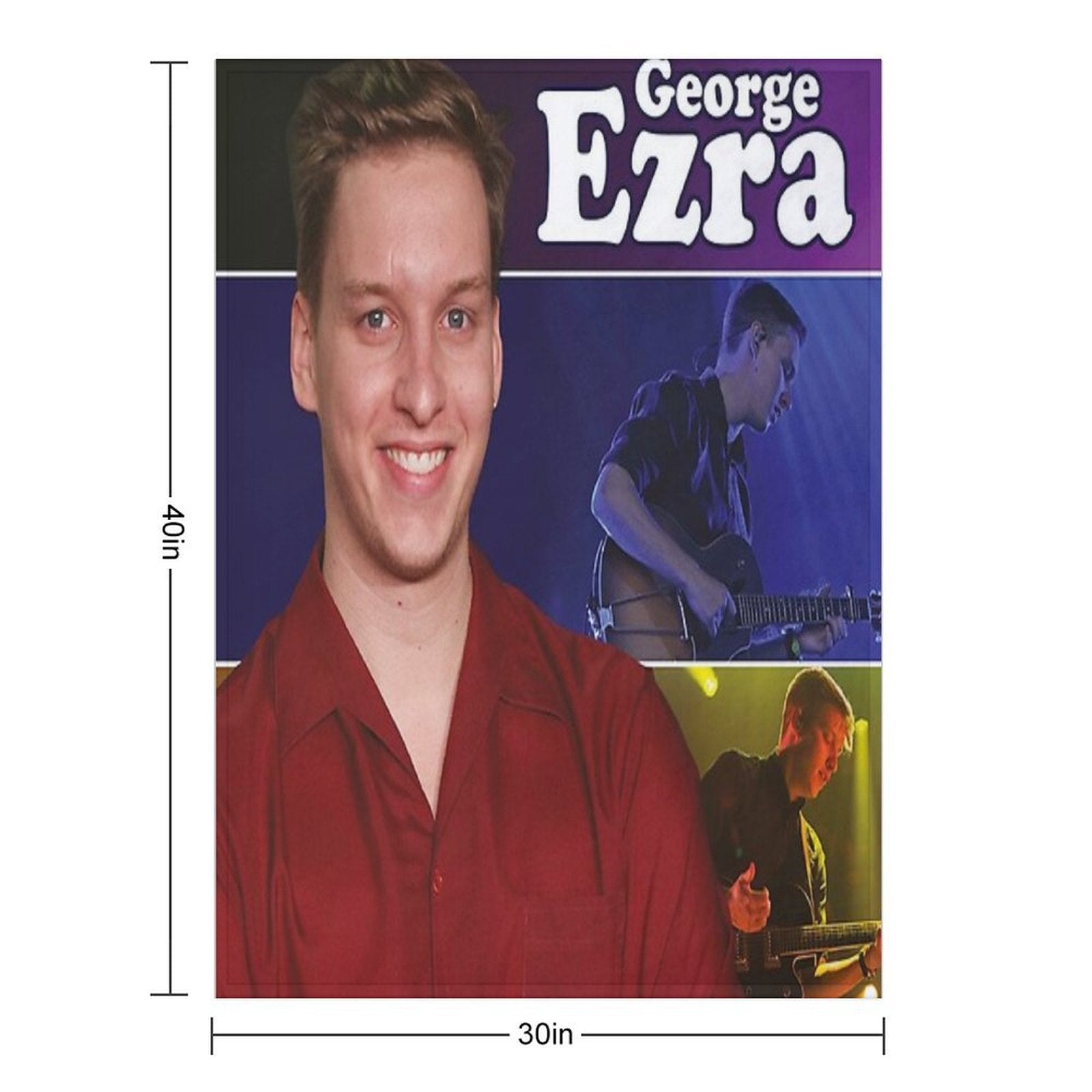 George Tour 2021 Ezra Concert Kokbisa Wrinkle-free Throw Blanket