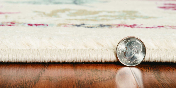 3' X 5' Ivory Southwestern Area Rug