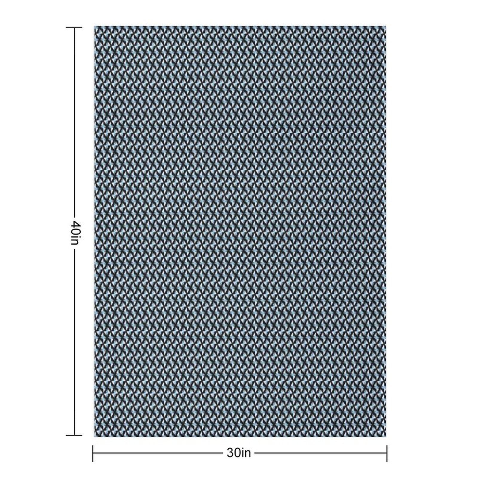 Big City Mixed Blue Signal Throw Blanket