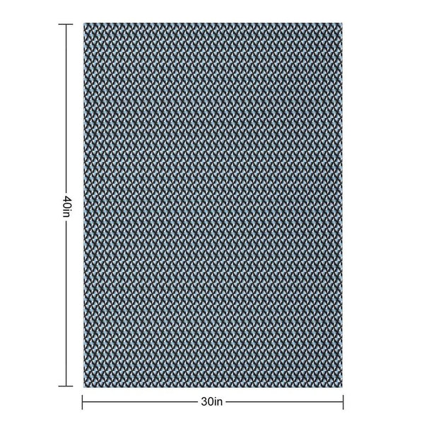 Big City Mixed Blue Signal Throw Blanket