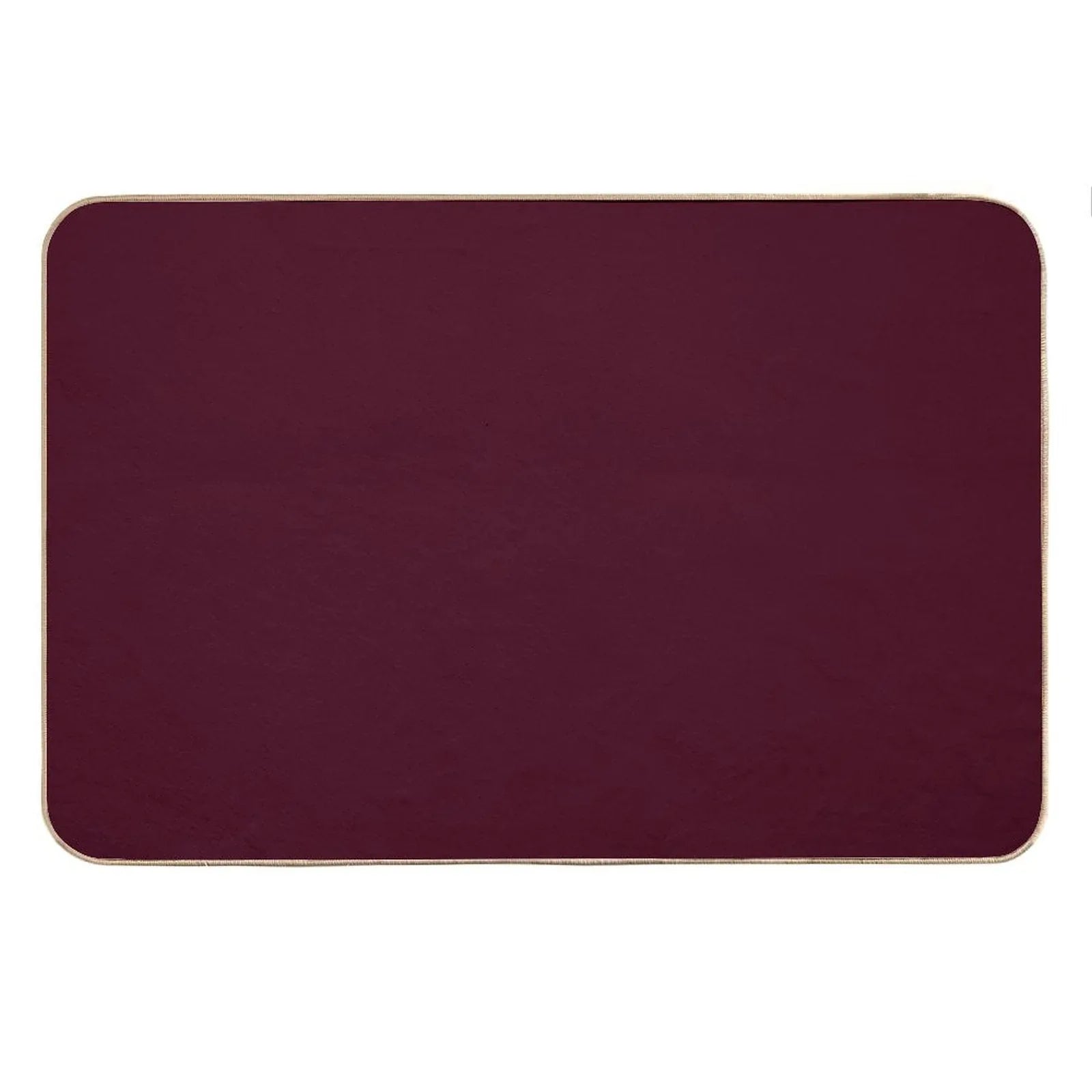 Solid Dark Burgundy Bath Mat