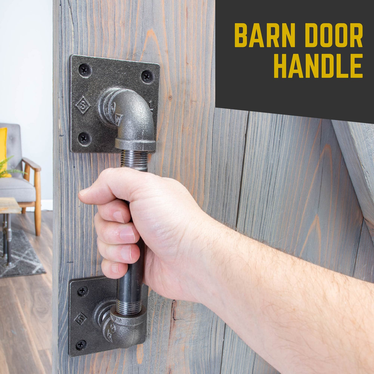 1/2 in. Square Barn Door Handle – 10.5 in. L
