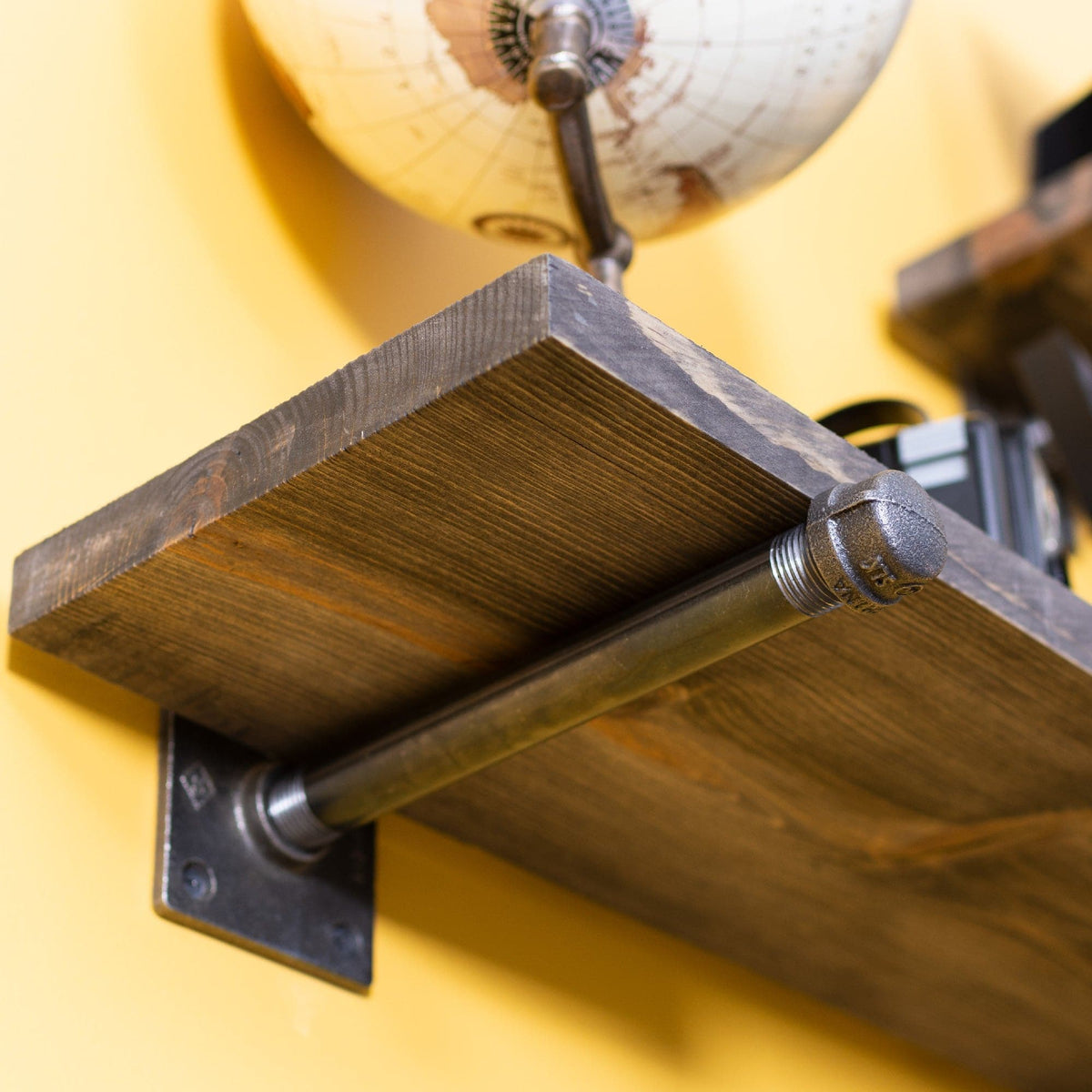 1/2 in. x 8 in. Square Flange Shelf Bracket Kit, 4 Pack