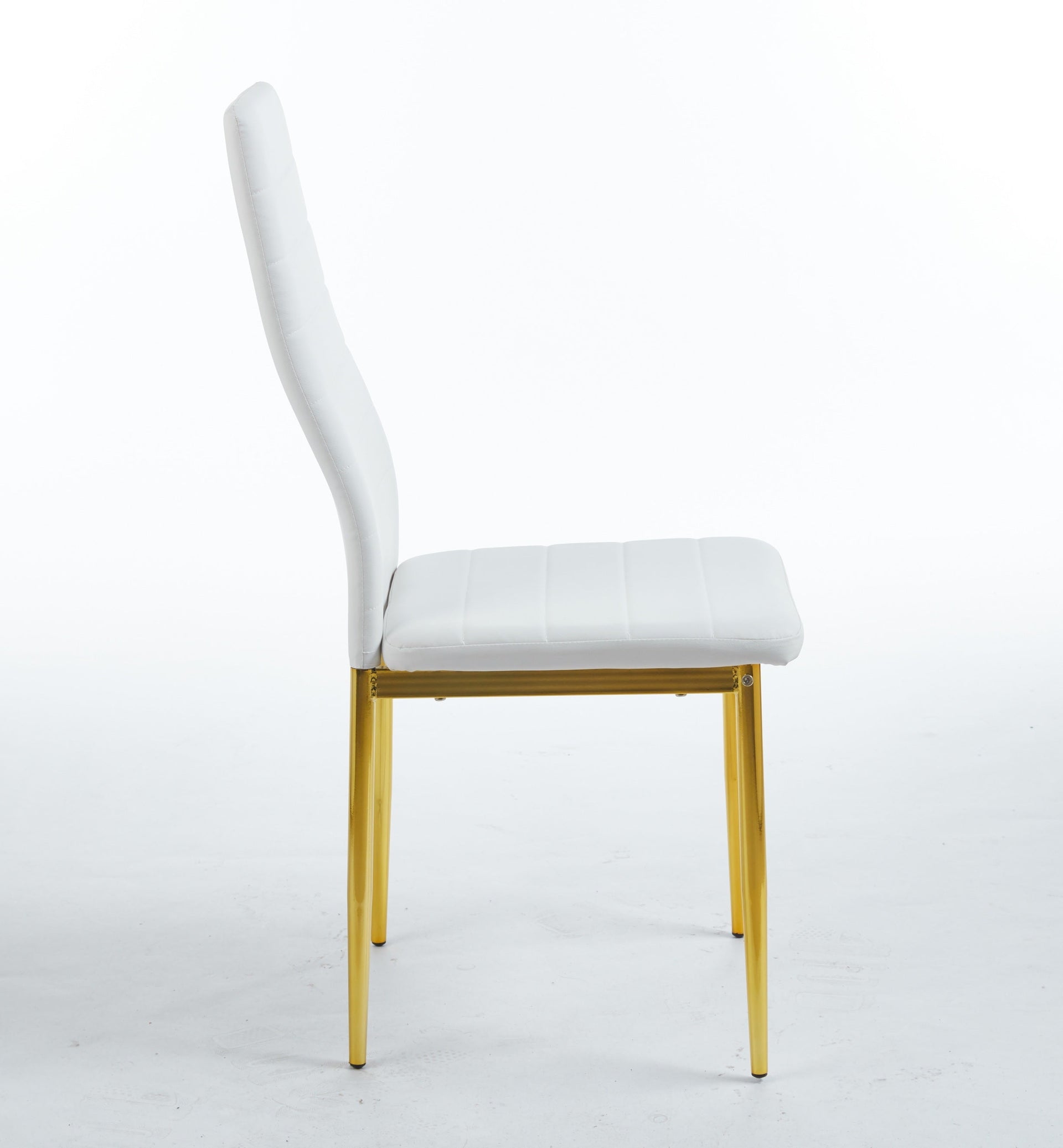 chair  set of 4,GOLDEN COLOR LEG,WHITE SEAT
