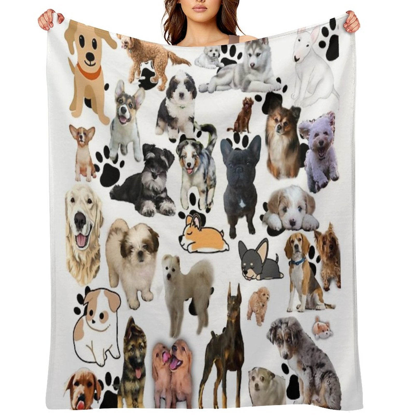 Dog Lovers Anti-pilling Throw Blanket