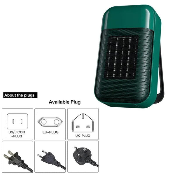 500W Electric Fan Heater Space Heater PTC Fast Heating 110V/220V Office Desktop Portable Electric Heater Radiator Air Heaters