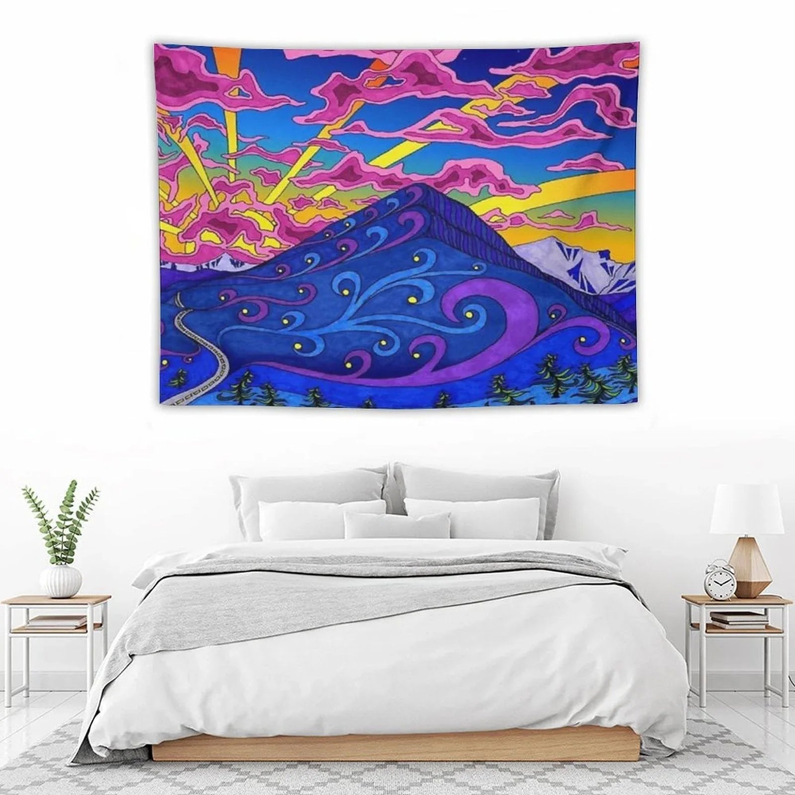 Psychedelic Landscape Tapestry