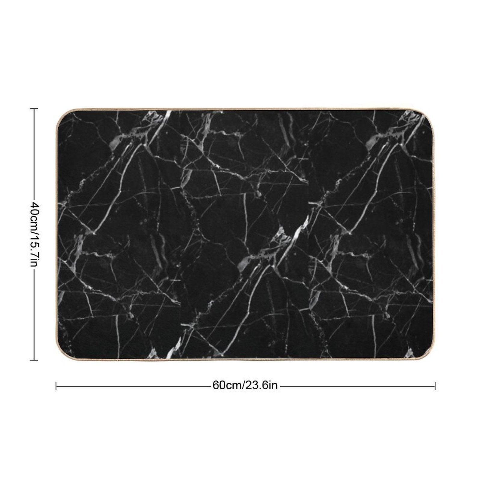 BLACK MARBLE Bath Mat