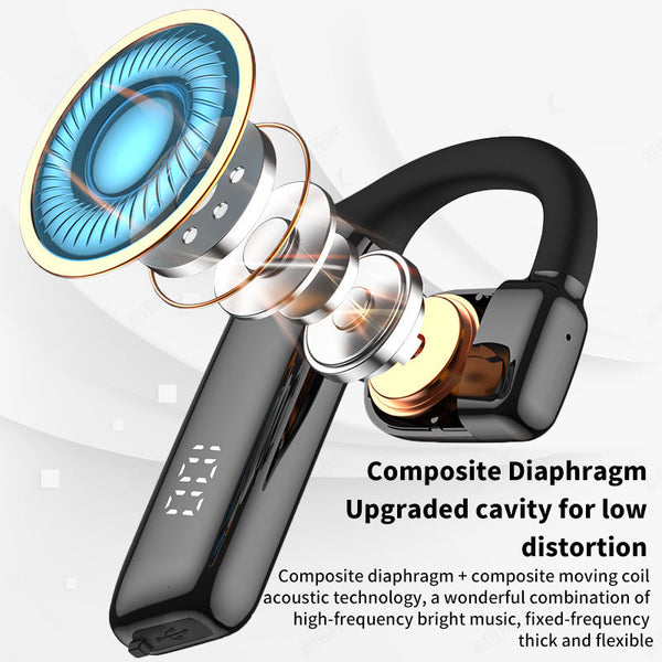 OWS air conduction hanging ear wireless Bluetooth earphones with low latency and long battery life ENC noise cancelling business earphones