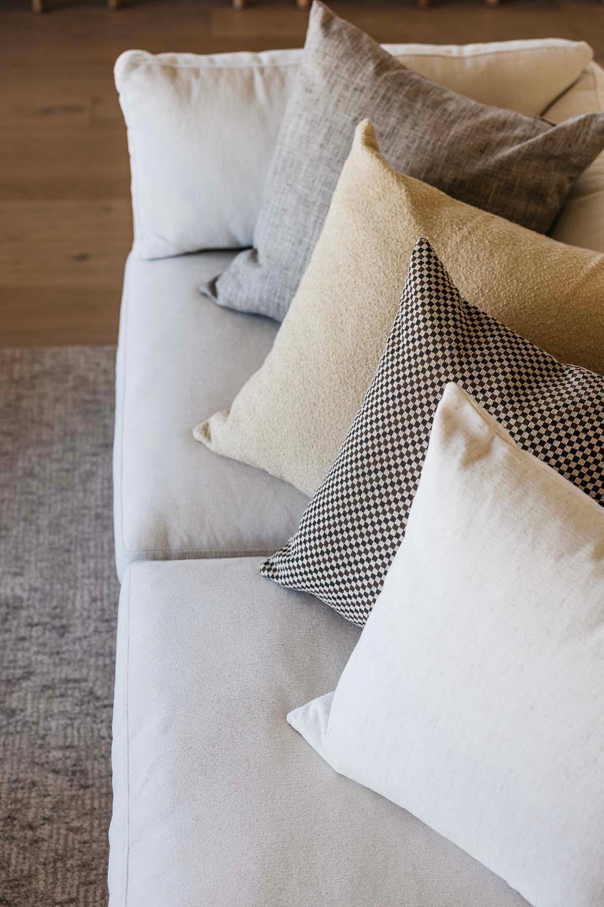 Whisper Slub Chenille Pillow - Bone - 2 Sizes