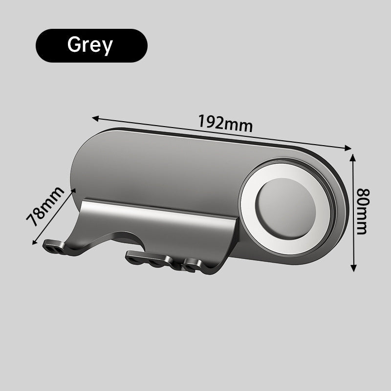 No - drill Magnetic Hair Dryer Wall Mount. Synthetic plastic, for Dyson/Leihen/Kexi. Colors: gray & white