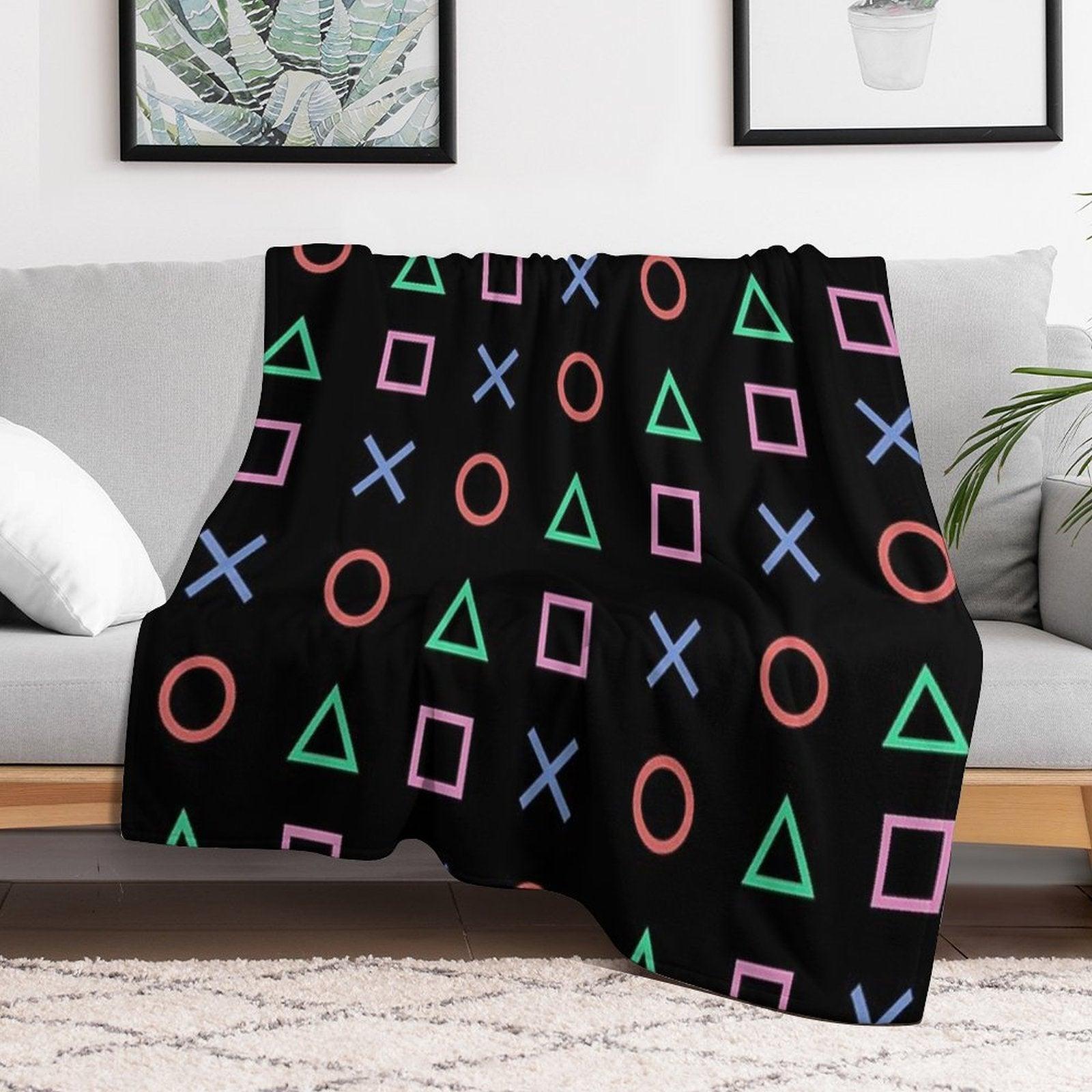 Classico Controller Buttons Icon Throw Blanket