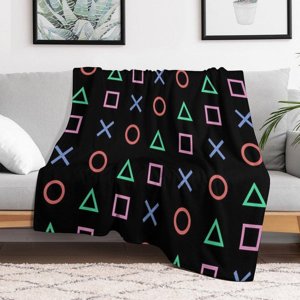 Classico Controller Buttons Icon Throw Blanket