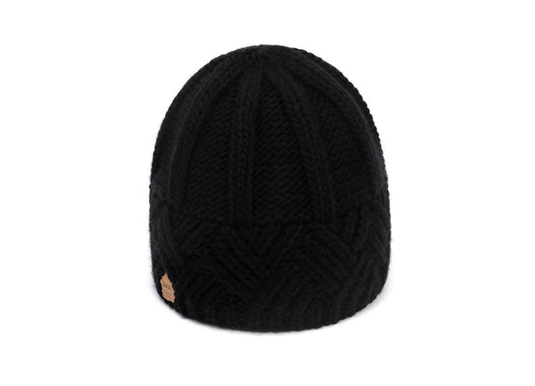 European and American retro style diamond grid coarse needle knitted hat for men and women, fashionable autumn and winter knitted hat
