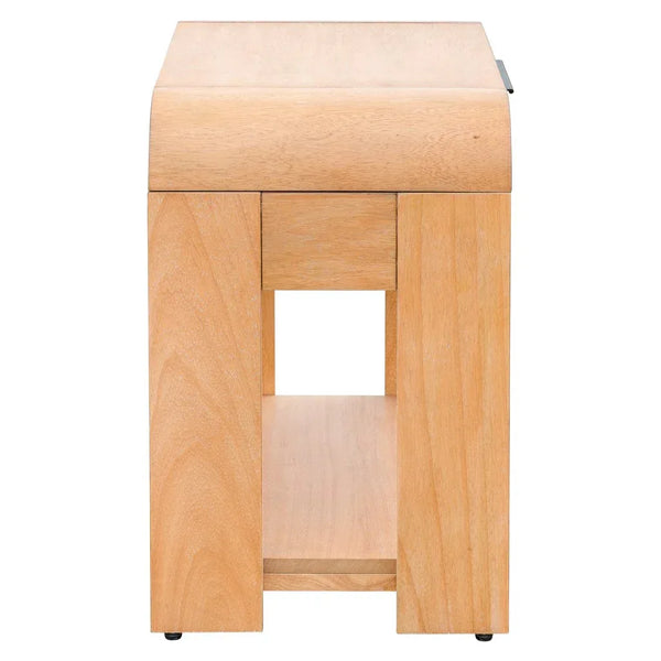 Jameson Modern One Drawer Waterfall Nightstand - Gifts for You 'n Me