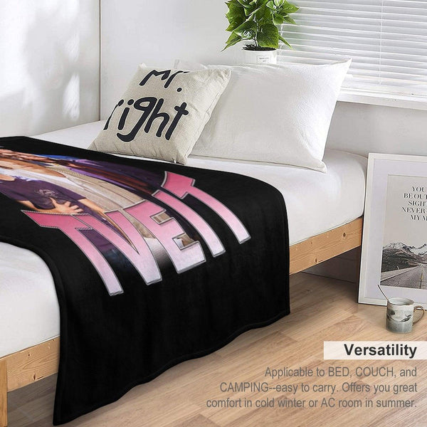 Aaron Tveit Retro Throw Blanket