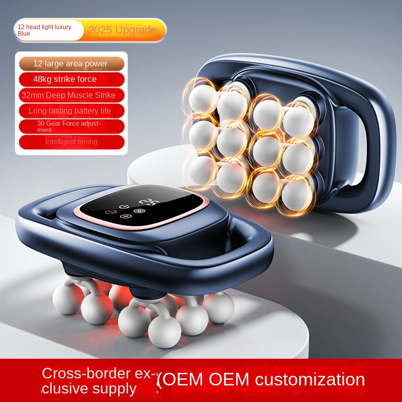 Cross-border Exclusive 16-Head Muscle Gun Multi-Head Strong Power Deep Tissue Massage English Version