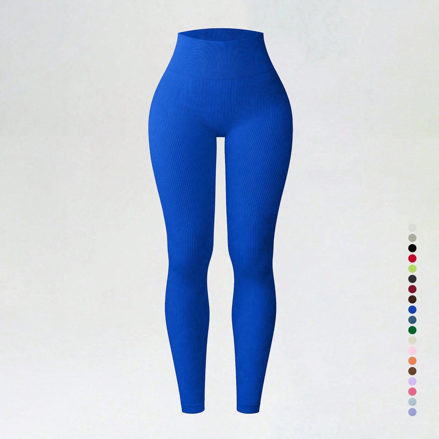 Threaded autumn and winter yoga pants seamless fitness pants high waisted sports yoga clothes leggings