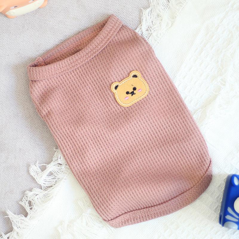 Thin Sleeveless Vest Small Dog Teddy Pomeranian Bears Pet Cat Dog Clothes