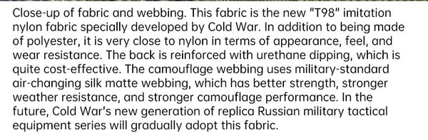 Cold War export: Russian Mammoth B tactical backpack, replica of Russian mountain special forces SPN Beaver 2 assault pack