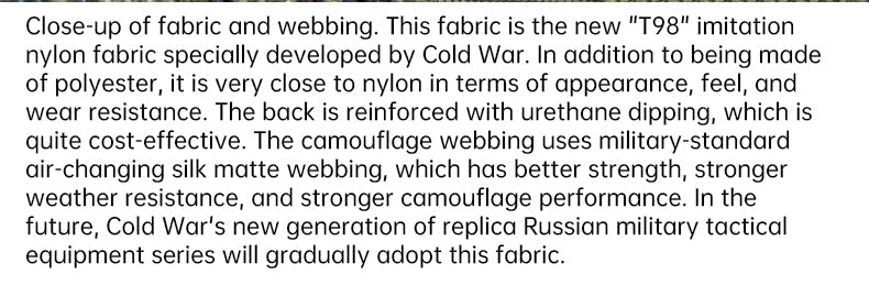 Cold War export: Russian Mammoth B tactical backpack, replica of Russian mountain special forces SPN Beaver 2 assault pack
