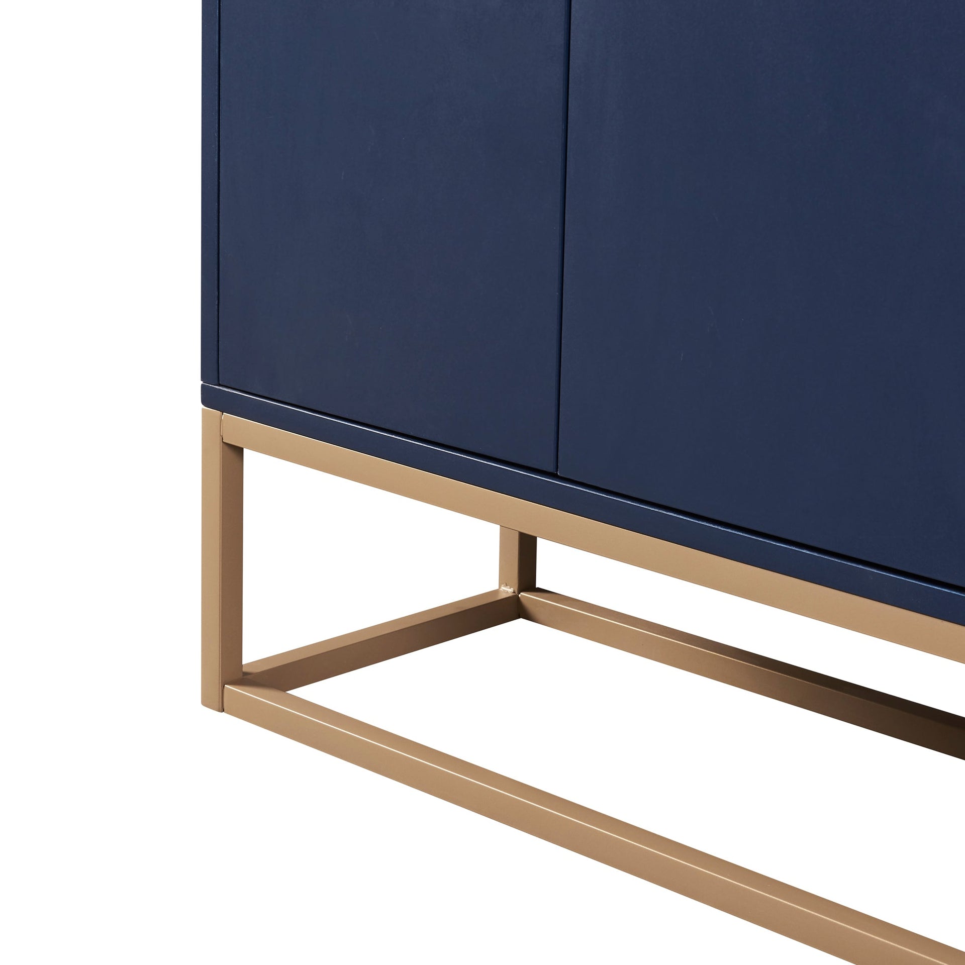 TREXM Modern Sideboard Elegant Buffet Cabinet with Large Storage Space for Dining Room, Entryway (Navy) V.I.P Digital Presence