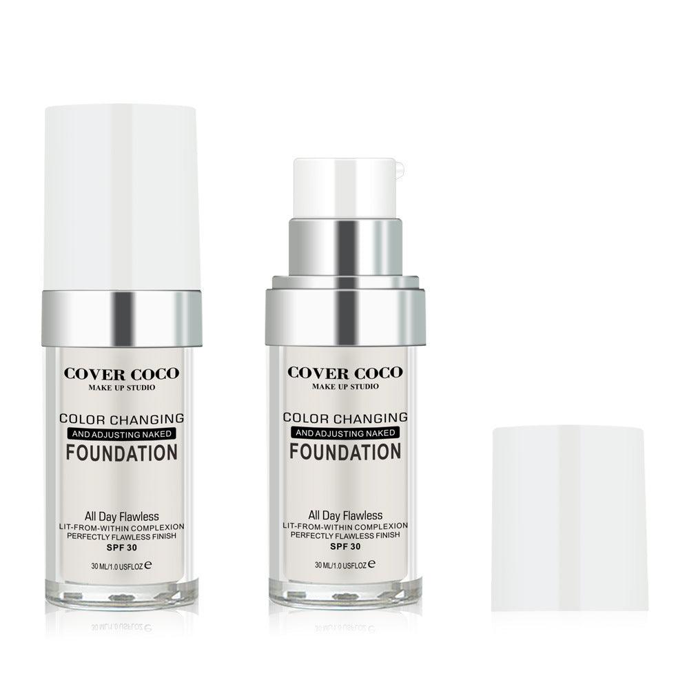 Color Changing Liquid Foundation Temperature Changing Complexion Liquid Foundation Color Changing Brightening Concealer Liquid Bb Cream