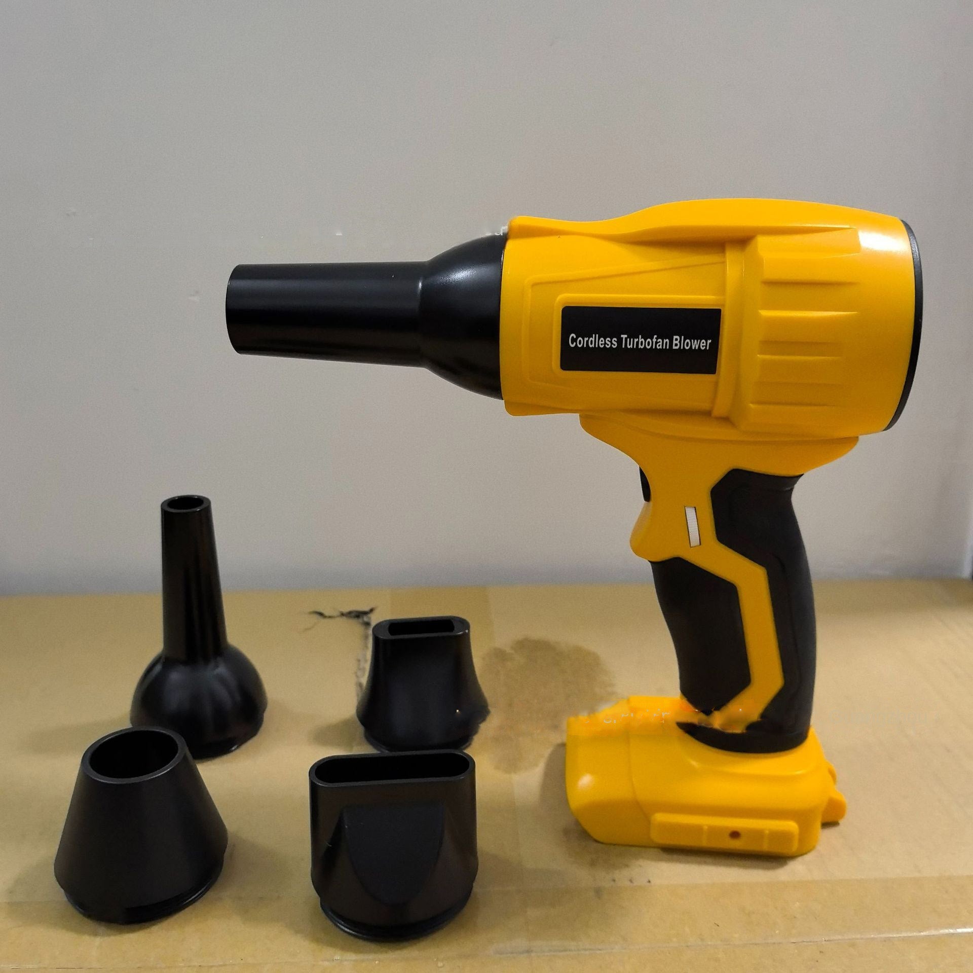 Mini Brushless High-Power Lithium Electric Blower Fan Wireless Dust Blowing Gun Compatible with Makita Dewalt Etc.