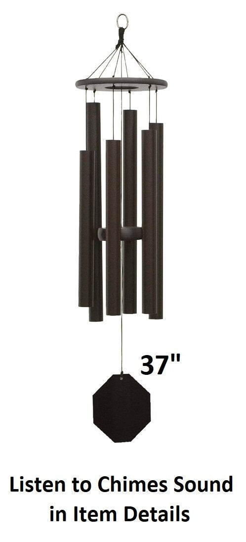 Amish Handmade Wind Chimes 37”–53” – Deep Tone Aluminum Outdoor Chimes