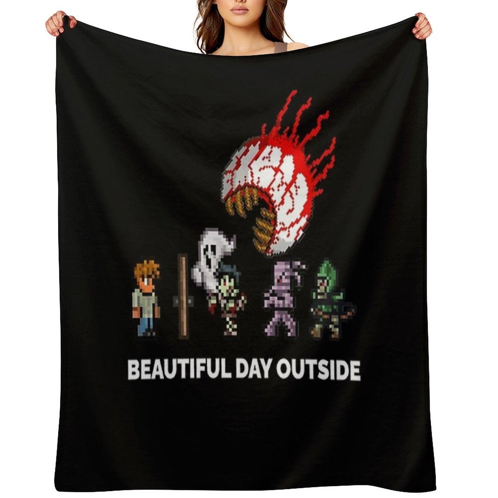 Mens Womens Terraria Game Halloween Throw Blanket