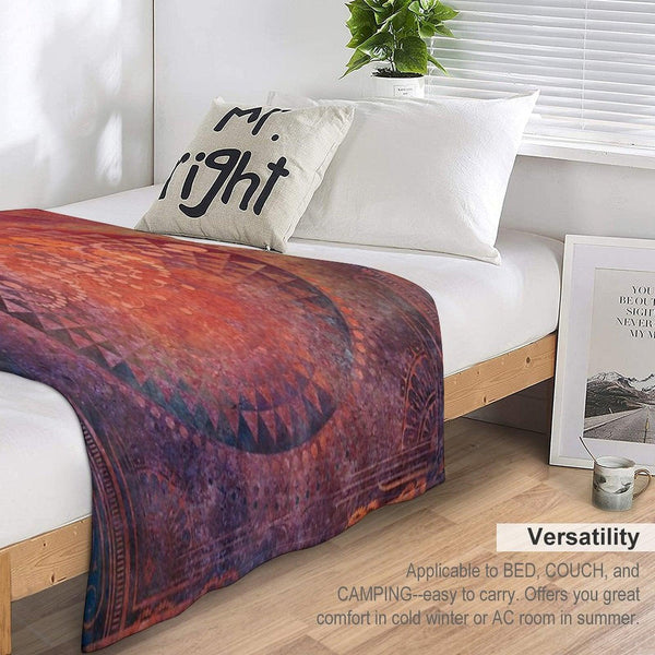 Desert Crop Circle Throw Blanket