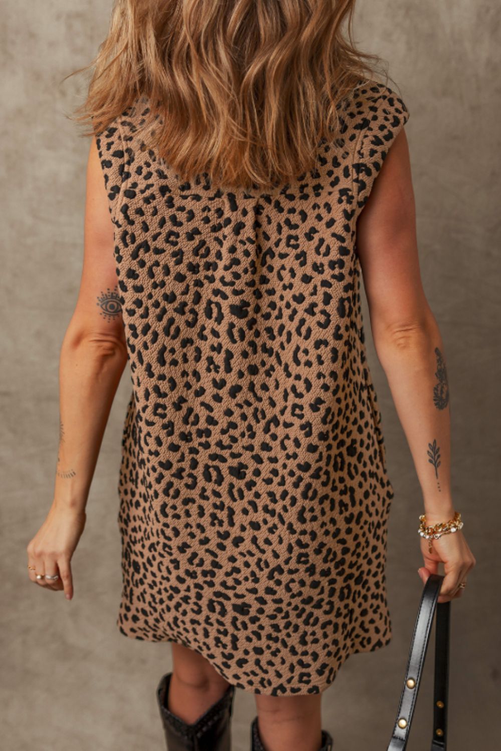 Luxury Summer Leopard Sleeveless Mini Dress Chic & Stylish Print Elegant Dress For Women