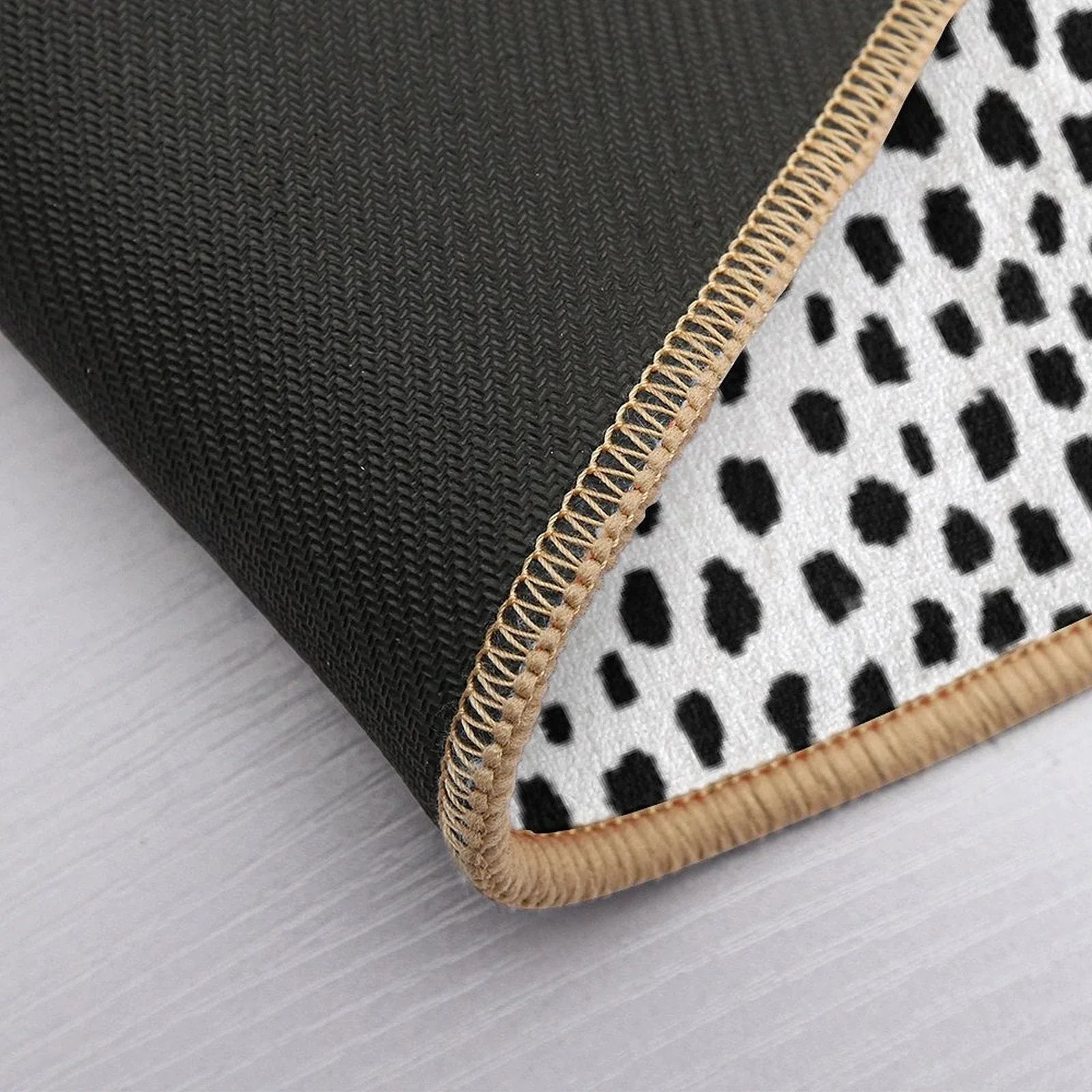 Dalmatian Spots (blackwhite) Bath Mat