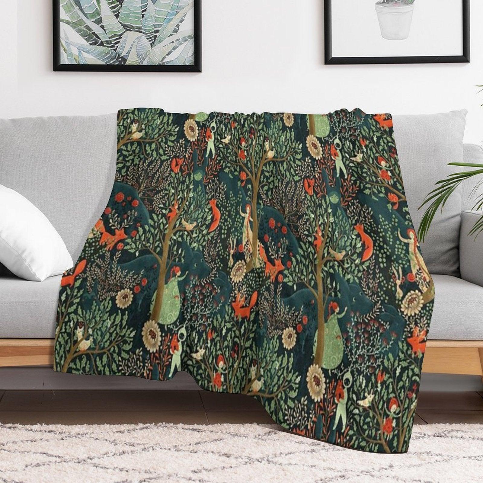 Whimsical Wonderland Throw Blanket
