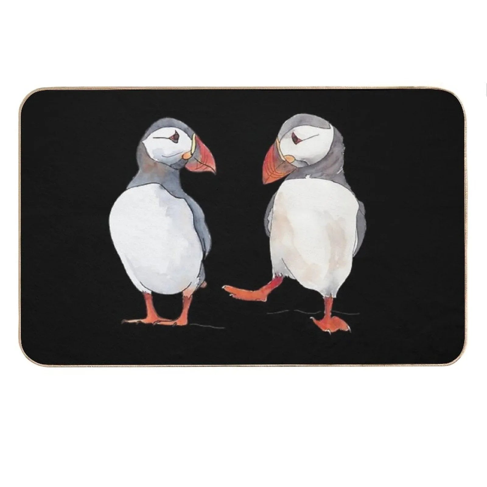 Pssstt... Wanna Dance Sweet Puffin Friends Bath Mat