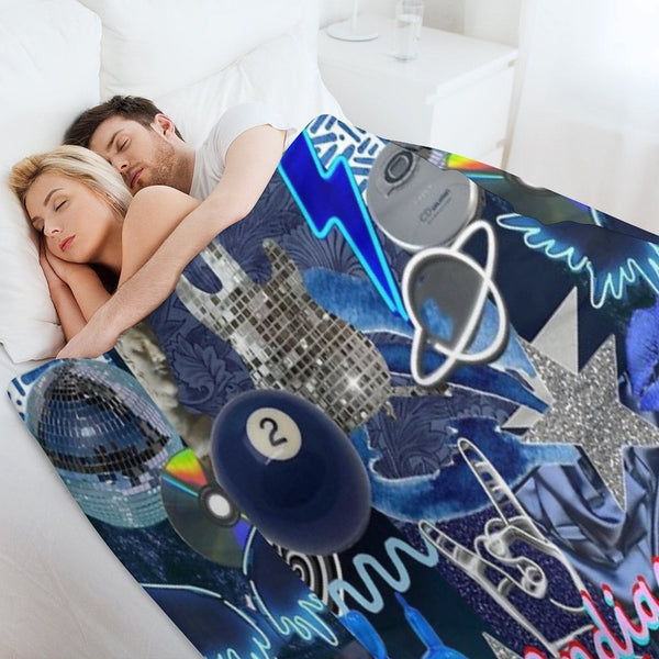 Indianapolis Indiana COLLAGE Travel-friendly Throw Blanket