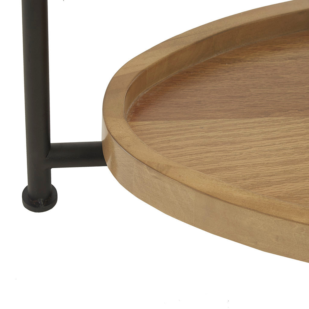 Monte Oval White/Natural Coffee Table