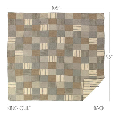 Sawyer Mill Charcoal Batchwork Quilt