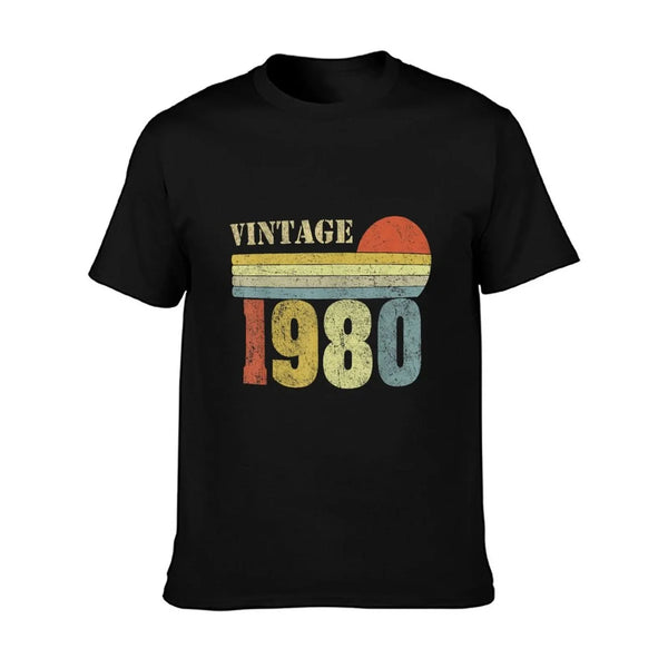 1980 40th Birthday Gift Vintage Retro Men Women 40 Years Old  Moisture-wicking T-Shirt
