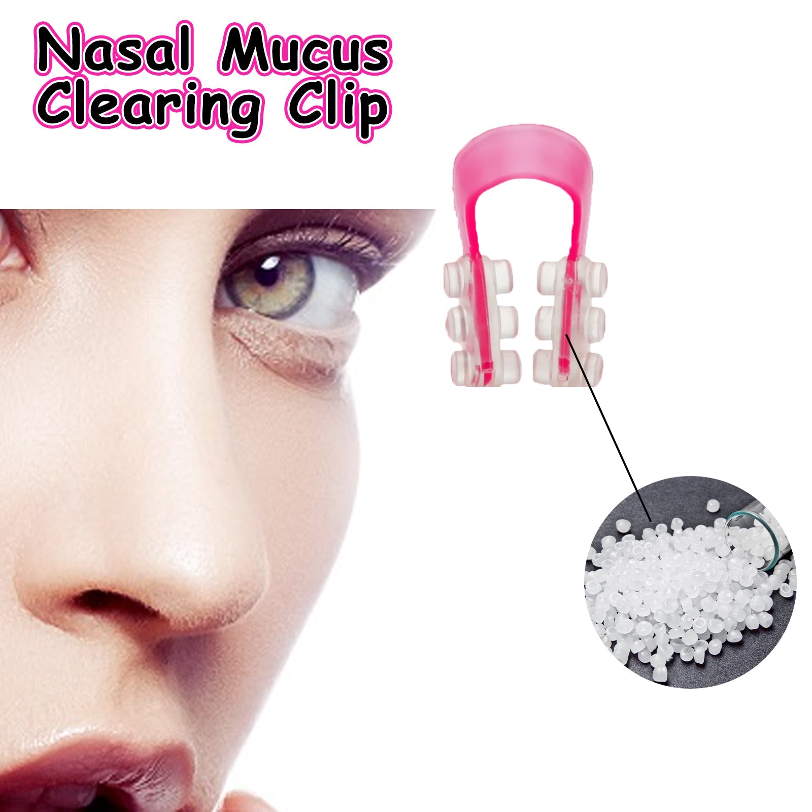 Nasal Mucus Clearing Clip, Deep Cleaning Nasal Mucus To Relieve Nasal Congestion And Discomfort Breathing Smooth And Comfortable